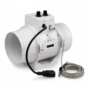 Ventilution Mixed In-Line, mit Klimaregler, 220/280 m³/h, 125 mm, IEC-Connector