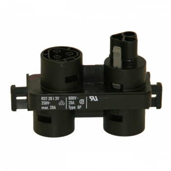 SANlight Wieland H-Verteilerblock, 3-polig, 3 x female-Anschluss, 1 x male-Anschluss