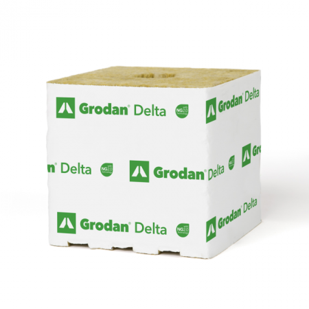 Grodan Delta, NG2.0, Kulturblock, 15 x 15 x 14,2 cm, großes Loch, 40/40