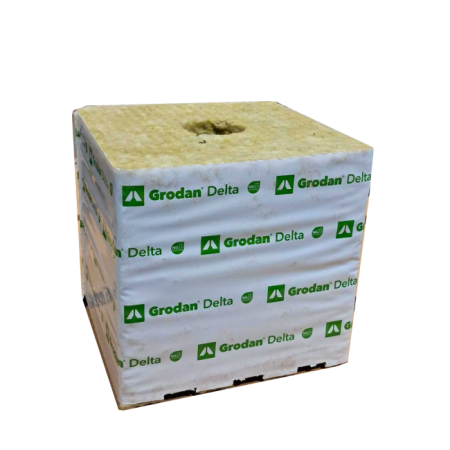 Grodan Delta, NG2.0, Kulturblock, 7,5 x 7,5 x 6,5 cm, kleines Loch 27/40