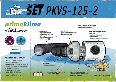 Prima Klima PKVS-125-2 Set Ventilator Set