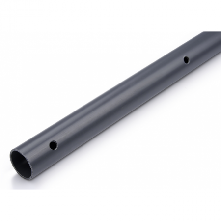 PVC-Rohr, 32 mm x 1,8 mm, pro lfm, alle 20 cm vorgebohrt, max. Länge am Stück 3 m