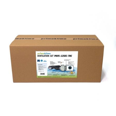 Prima Klima Ventilation Set PKVS PK125EC-THC - Temperatur- & Feuchtigkeitsregelung, 680 m³/h