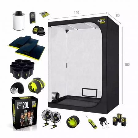 Growbox Set 120x60x180cm | zwei LEDs | 300 Watt | Garden Highpro