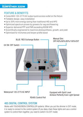 SunPro LED SUNFATHER 320W - 3.1UV