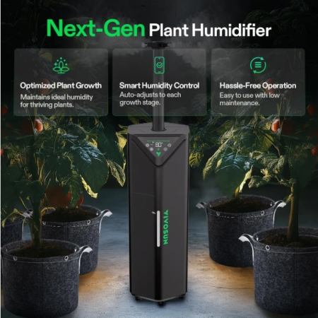VIVOSUN AeroStream H19 Smarter Luftbefeuchter 19L mit Temperatur- und Feuchtigkeitssonde, für Growbox