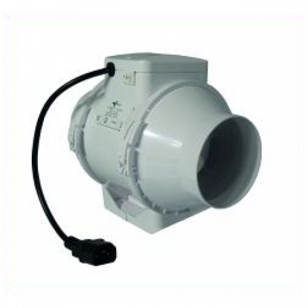 Ventilution Mixed In-Line, 145/187 m³/h, für 100 mm, inkl. IEC-Connector