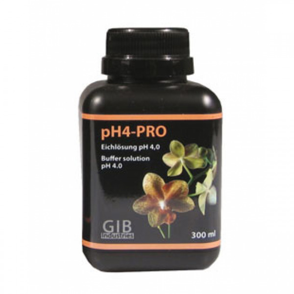 GIB Industries pH4-PRO, pH-Eichlösung, 4 pH, 300 ml
