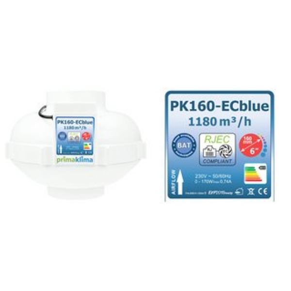 Prima Klima EC Ventilator Blue 1180m³/h 160mm RJEC