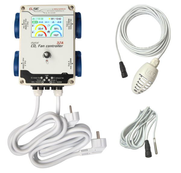 GSE CO2 Regler / Controller 4 Ausgänge 32A